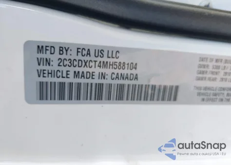 2021 Dodge Charger R/T Rwd from USA, damaged, VIN 2C3CDXCT4MH588104